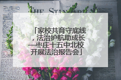 家校共育守底线，法治护航助成长—枣庄十五中北校开展法治报告会