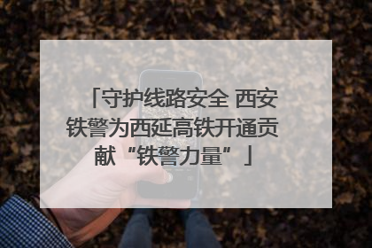 守护线路安全 西安铁警为西延高铁开通贡献“铁警力量”