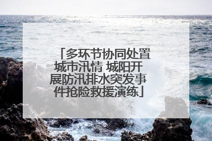 多环节协同处置城市汛情 城阳开展防汛排水突发事件抢险救援演练