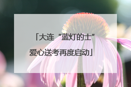 大连“蓝灯的士”爱心送考再度启动