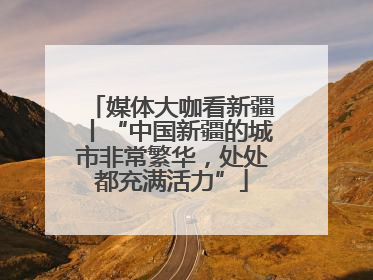 媒体大咖看新疆丨“中国新疆的城市非常繁华，处处都充满活力”