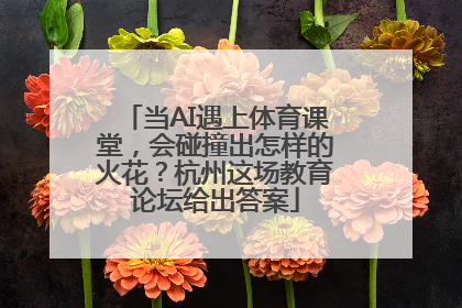 当AI遇上体育课堂，会碰撞出怎样的火花？杭州这场教育论坛给出答案