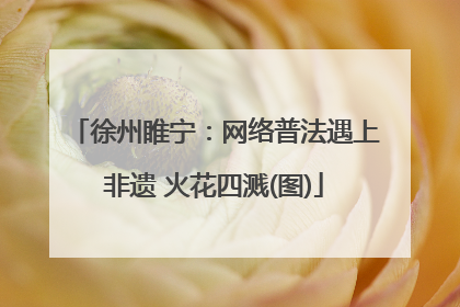 徐州睢宁：网络普法遇上非遗 火花四溅(图)