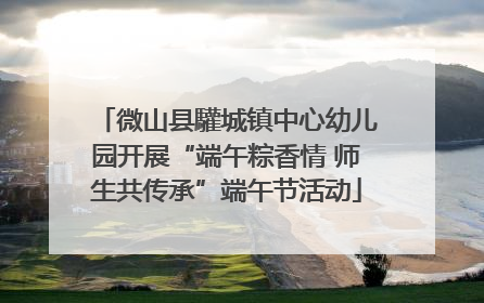 微山县驩城镇中心幼儿园开展“端午粽香情 师生共传承”端午节活动