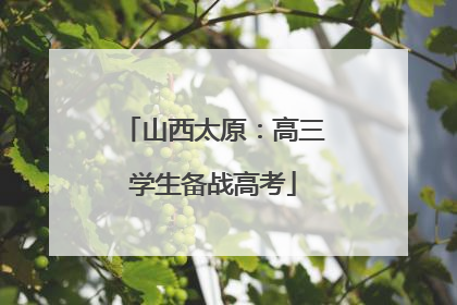 山西太原：高三学生备战高考