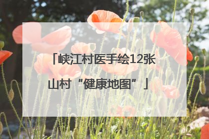 峡江村医手绘12张山村“健康地图”