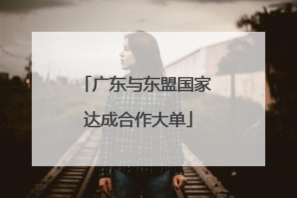广东与东盟国家达成合作大单