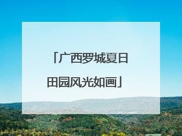 广西罗城夏日田园风光如画