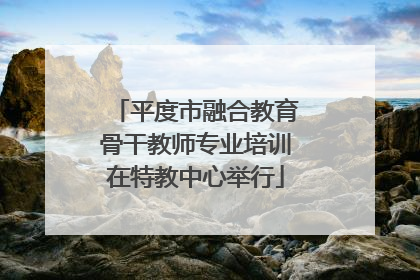 平度市融合教育骨干教师专业培训在特教中心举行