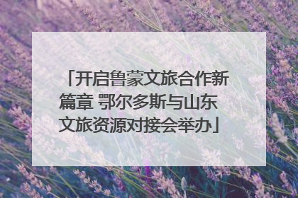 开启鲁蒙文旅合作新篇章 鄂尔多斯与山东文旅资源对接会举办