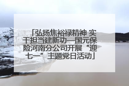 弘扬焦裕禄精神 实干担当建新功—国元保险河南分公司开展“迎七一”主题党日活动