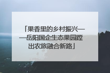 果香里的乡村振兴——岳阳国企生态果园蹚出农旅融合新路