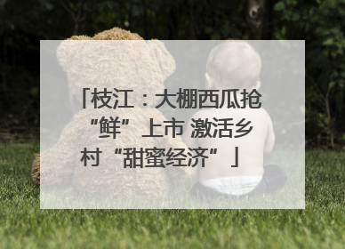 枝江：大棚西瓜抢“鲜”上市 激活乡村“甜蜜经济”
