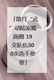 散打“武”动陆家嘴商圈 19支队伍300余选手参赛