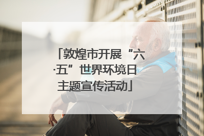敦煌市开展“六·五”世界环境日主题宣传活动