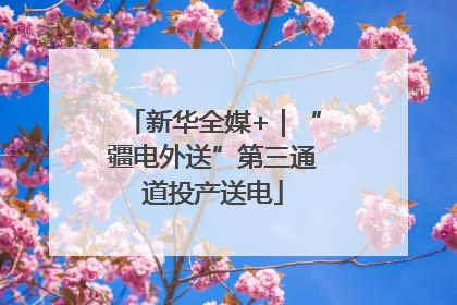 新华全媒+｜“疆电外送”第三通道投产送电