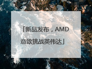 新品发布，AMD意欲挑战英伟达