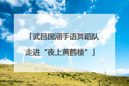 武昌国潮手语舞蹈队走进“夜上黄鹤楼”