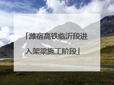 潍宿高铁临沂段进入架梁施工阶段