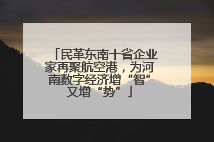 民革东南十省企业家再聚航空港，为河南数字经济增“智”又增“势”
