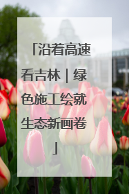 沿着高速看吉林｜绿色施工绘就生态新画卷