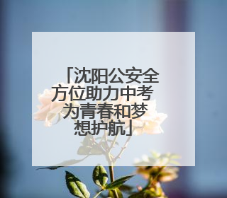 沈阳公安全方位助力中考 为青春和梦想护航