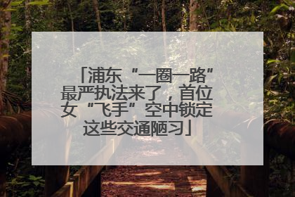 浦东“一圈一路”最严执法来了，首位女“飞手”空中锁定这些交通陋习