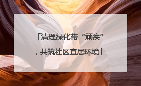 清理绿化带“顽疾”，共筑社区宜居环境
