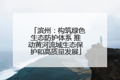 滨州：构筑绿色生态防护体系 推动黄河流域生态保护和高质量发展