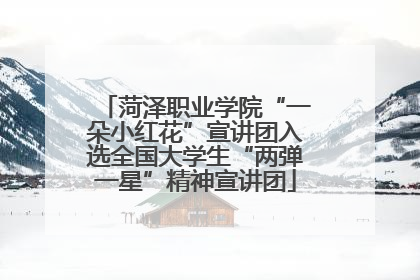菏泽职业学院“一朵小红花”宣讲团入选全国大学生“两弹一星”精神宣讲团