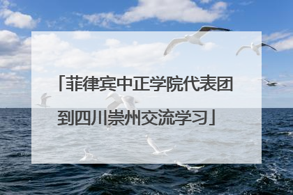菲律宾中正学院代表团到四川崇州交流学习