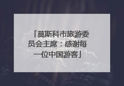 莫斯科市旅游委员会主席：感谢每一位中国游客