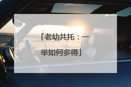 老幼共托：一举如何多得