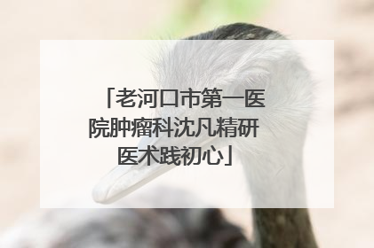 老河口市第一医院肿瘤科沈凡精研医术践初心