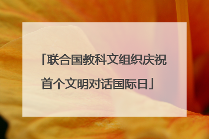 联合国教科文组织庆祝首个文明对话国际日