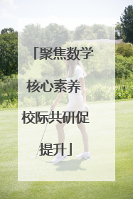 聚焦数学核心素养 校际共研促提升