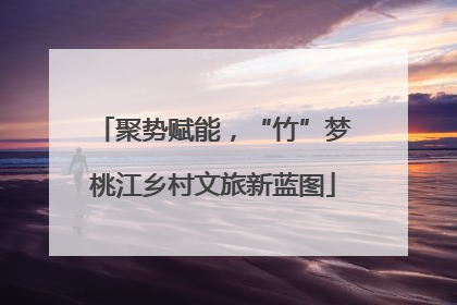 聚势赋能，“竹”梦桃江乡村文旅新蓝图