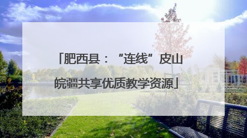 肥西县：“连线”皮山 皖疆共享优质教学资源