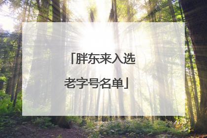 胖东来入选老字号名单