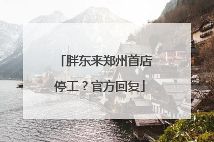 胖东来郑州首店停工？官方回复