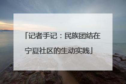 记者手记：民族团结在宁夏社区的生动实践