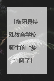 衡阳县特殊教育学校师生的“梦”圆了