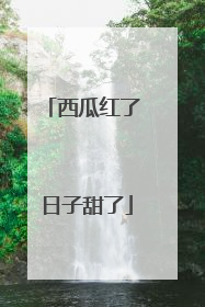 西瓜红了 日子甜了