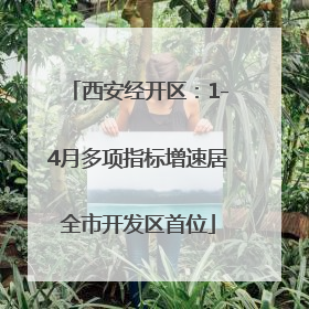 西安经开区：1-4月多项指标增速居全市开发区首位