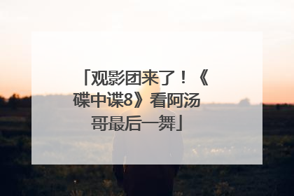 观影团来了！《碟中谍8》看阿汤哥最后一舞