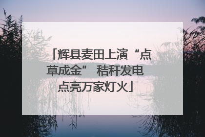 辉县麦田上演“点草成金” 秸秆发电点亮万家灯火
