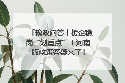 豫政问答丨援企稳岗“划重点”！河南版政策答疑来了