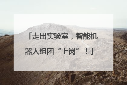 走出实验室，智能机器人组团“上岗”！