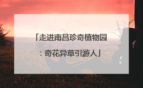 走进南昌珍奇植物园：奇花异草引游人