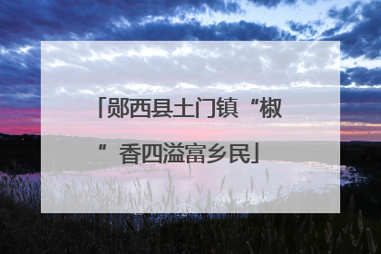 郧西县土门镇“椒”香四溢富乡民